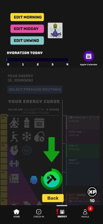 Create your own loadout for the day
